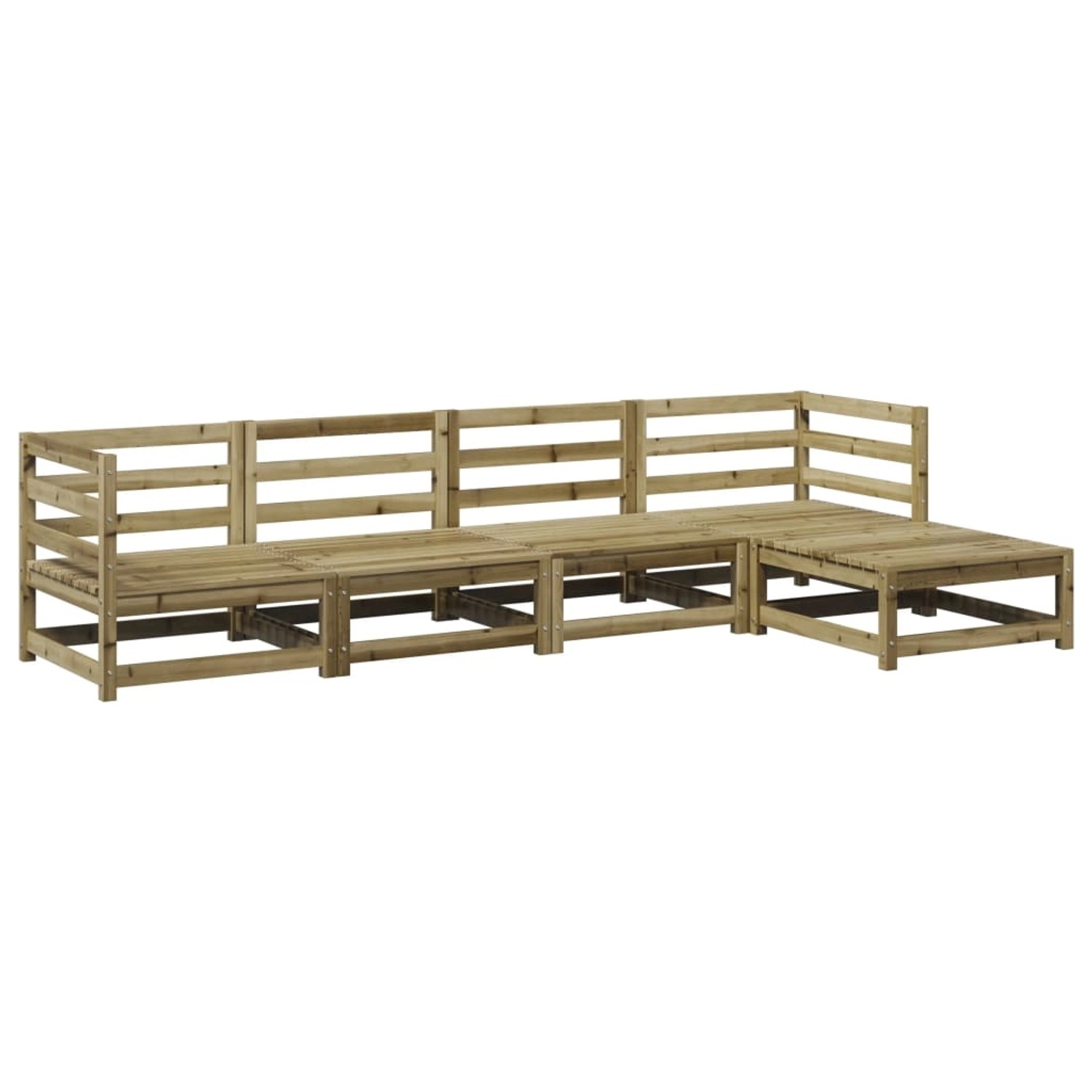 vidaXL 5-Tlg Garten-Sofagarnitur Kiefernholz Imprägniert 3299388 günstig online kaufen