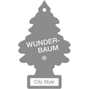 Wunderbaum City Style Lufterfrischer für Auto, grauer Duftbaum.