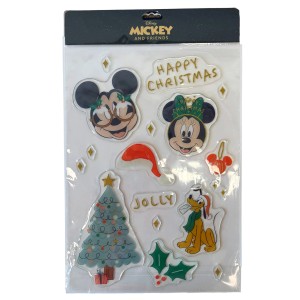 Disney Fensteraufkleber Mickey & Friends Glitzergel A3