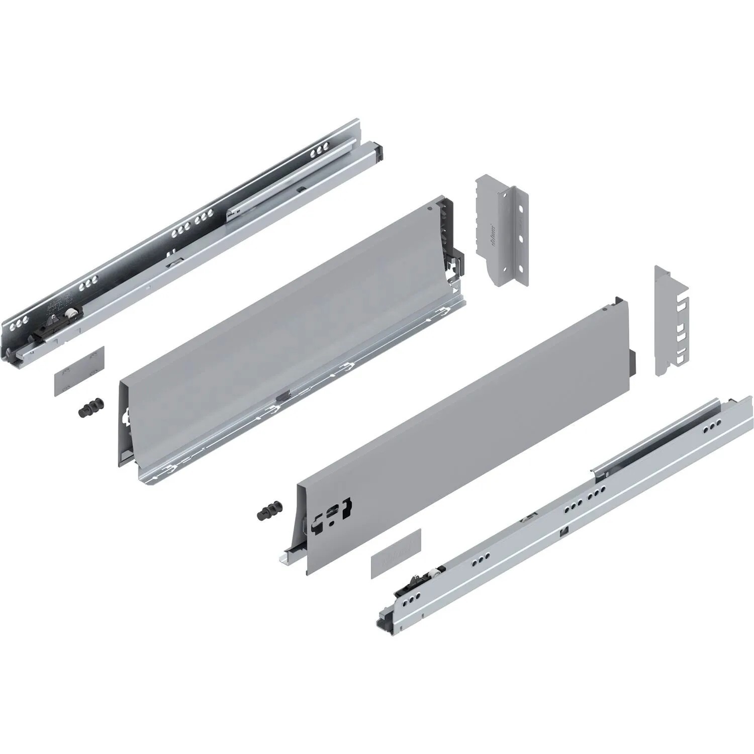 Blum Tandembox antaro K Vollauszug Blumotion 500 mm 30 kg Grau 1 Paar