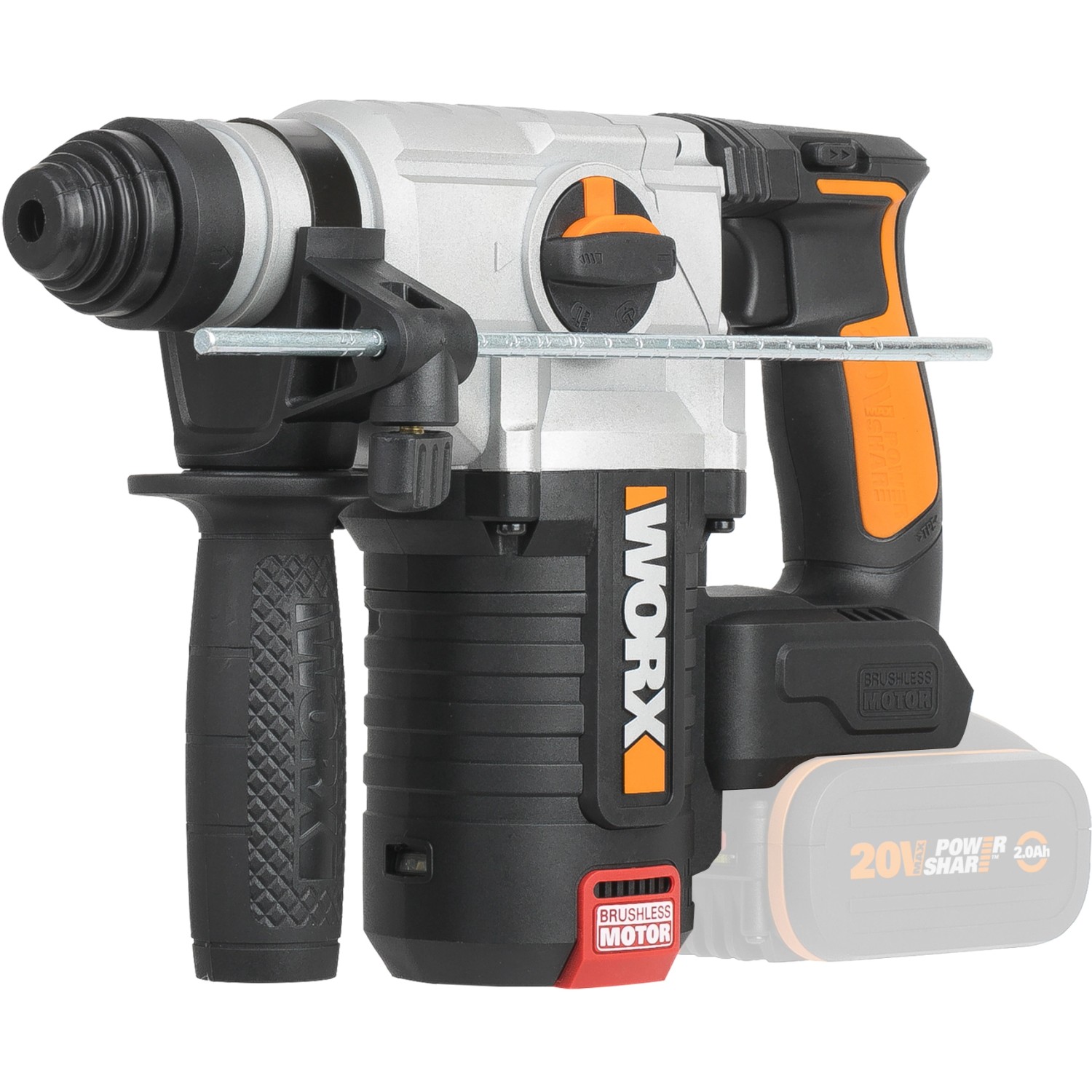 Worx Bohrhammer WX380.9 inkl. Tiefenanschlag günstig online kaufen