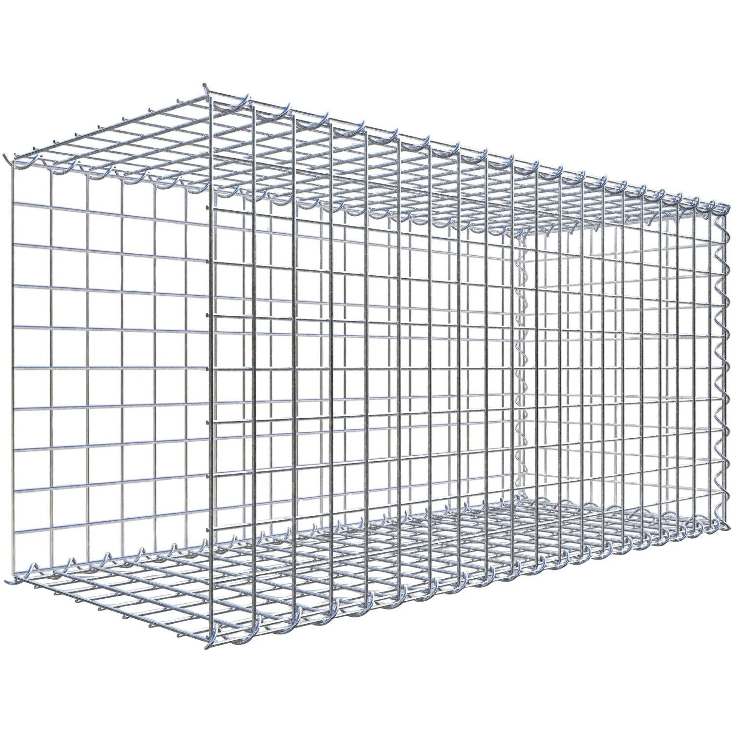 Gabiona Gabione-Anbaukorb Typ 2 50 x 100 x 40 cm Maschenw 5 x 5 cm