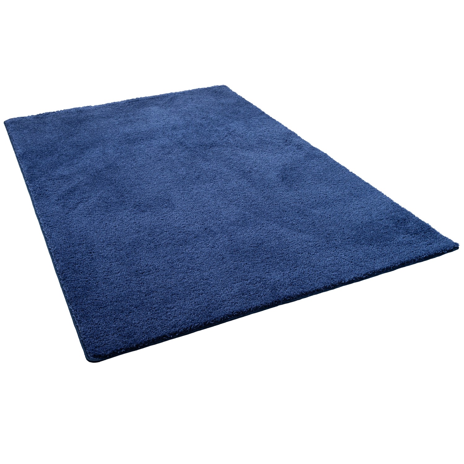 Snapstyle Hochflor Shaggy Teppich Palace Dunkelblau 133x133cm günstig online kaufen