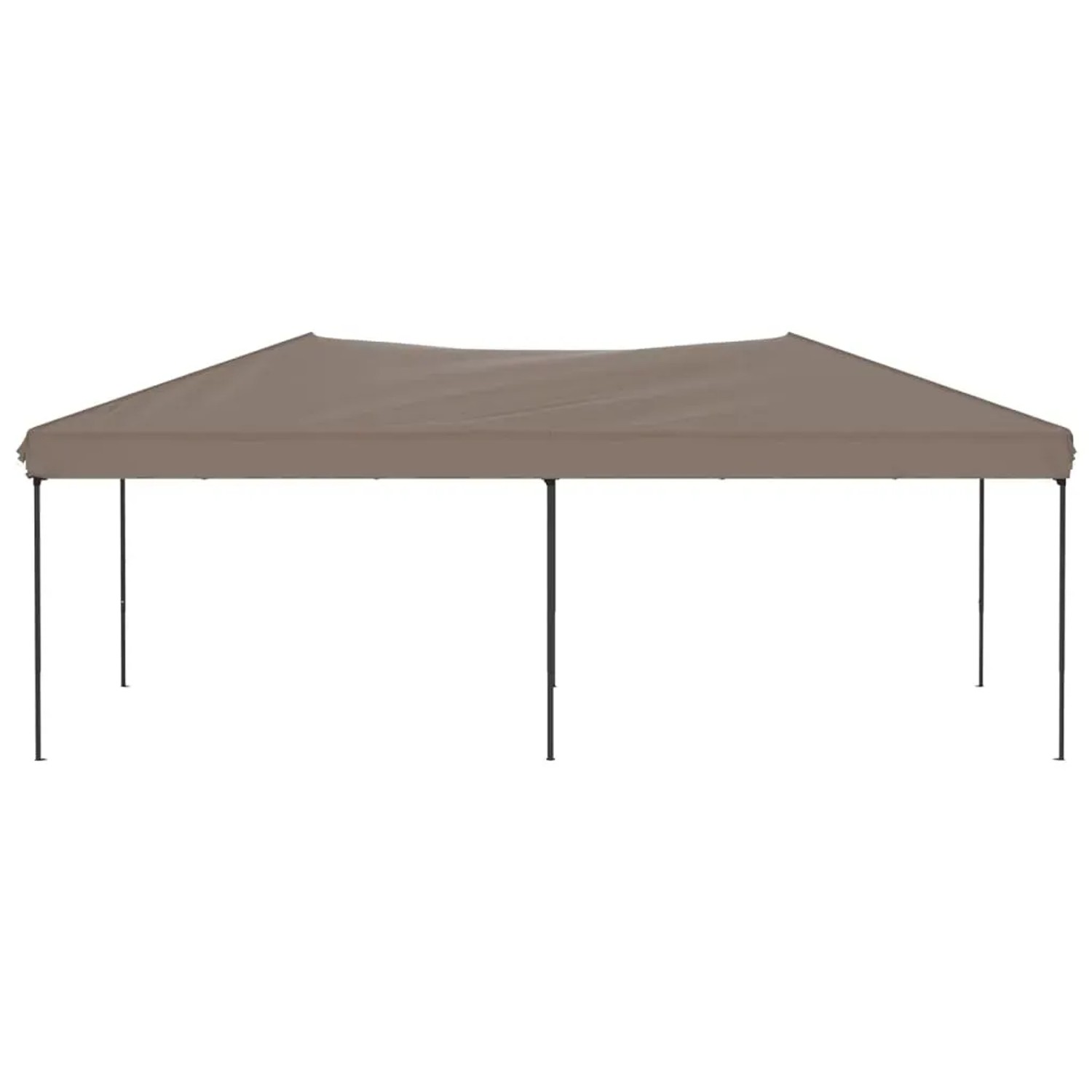 Faltbares Partyzelt in Taupe, 3x6 m, ideal für Outdoor-Events und als Sonnenschutz.