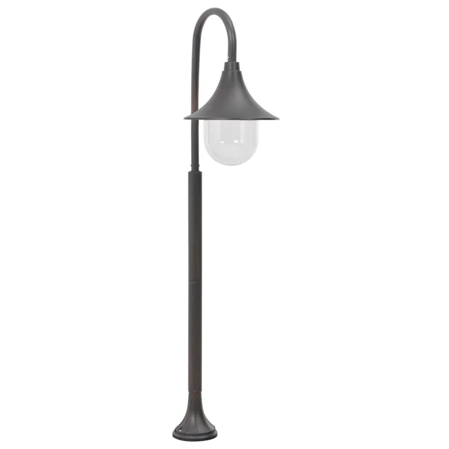 vidaXL Garten-Pollerleuchte E27 120 cm Aluminium Bronzefarben 44211