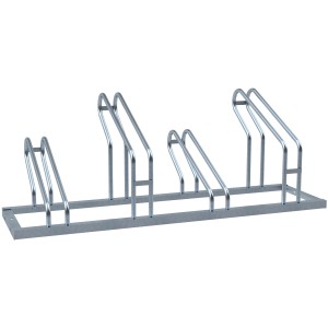 Schake Fahrradständer für 4 Fahrräder, feuerverzinkt, 1400 mm Länge.