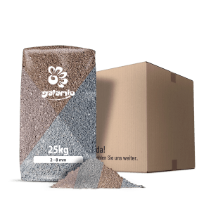 Galamio Lavamulch Farbmix, 2-8 mm, 25 kg Sack. Dekormulch für Beetabdeckung und Drainage.