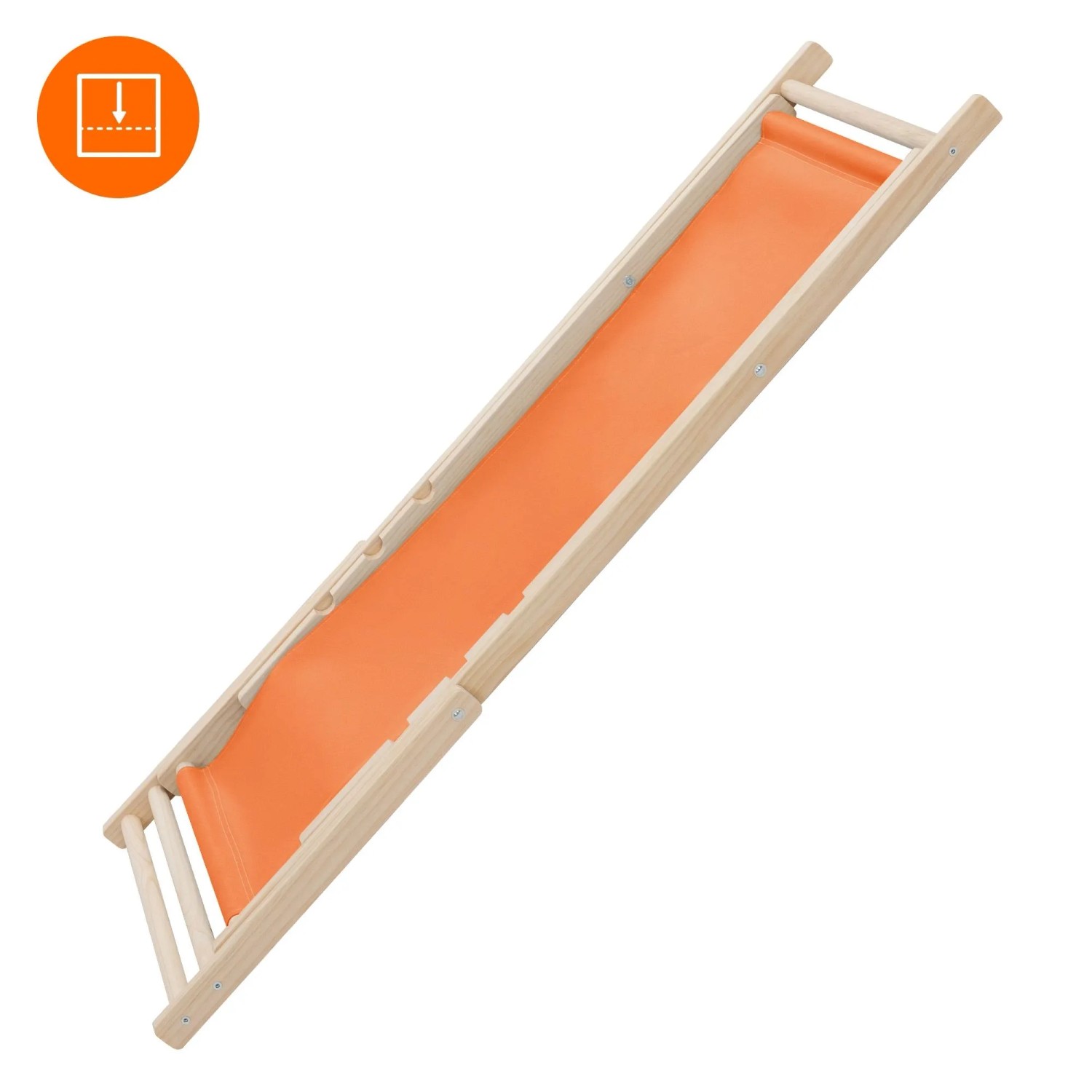 ECD Germany Liegestuhl 10Er Set Klappbar Orange aus Holz_8