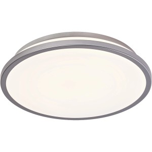 LED-Deckenleuchte Orbis Dublin, silberfarben, Ø 29,5 cm. Moderne Deckenlampe für Innenräume.