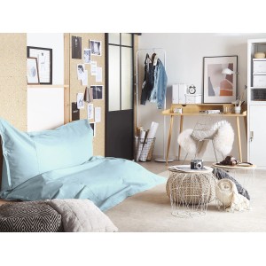 Beliani Sitzsack FUZZY Hellblau 180x230x20