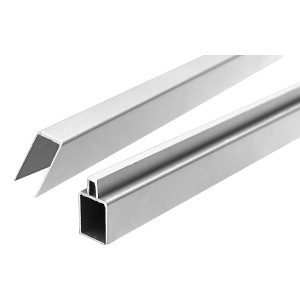 T & J Ecosteck Start & Abschluss für Eckelemente, 32/25 x 20 x 90 cm, Silber.