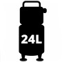 Einhell Kompressor TE-AC 135/24 Silent Plus, 24L Tank, stehende Bauweise.