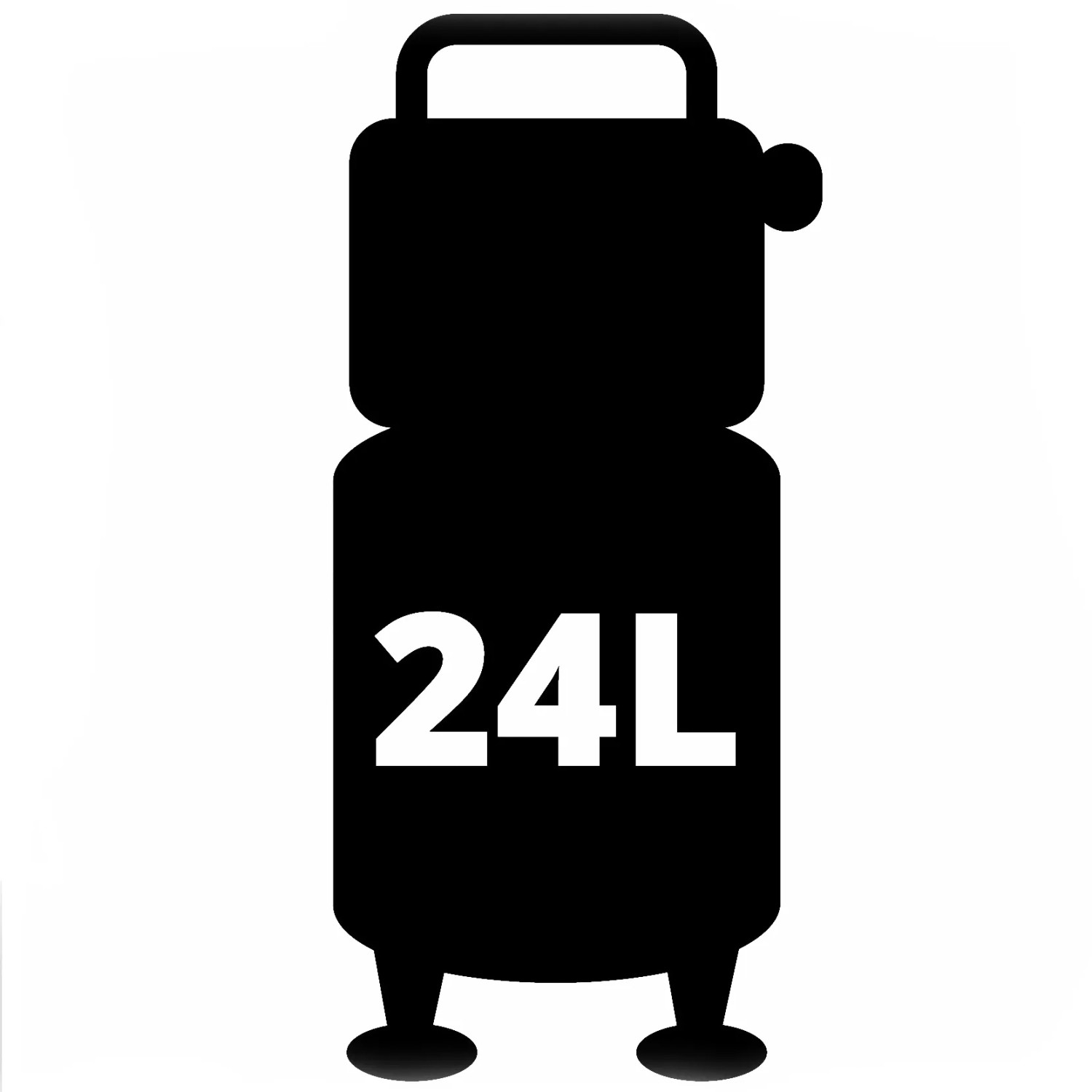 Einhell Kompressor TE-AC 135/24 Silent Plus, 24L Tank, stehende Bauweise.