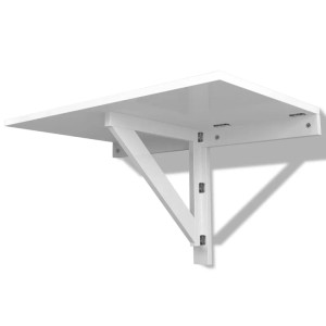 Weißer vidaXL Wandklapptisch 100x60 cm, ideal für kleine Räume.