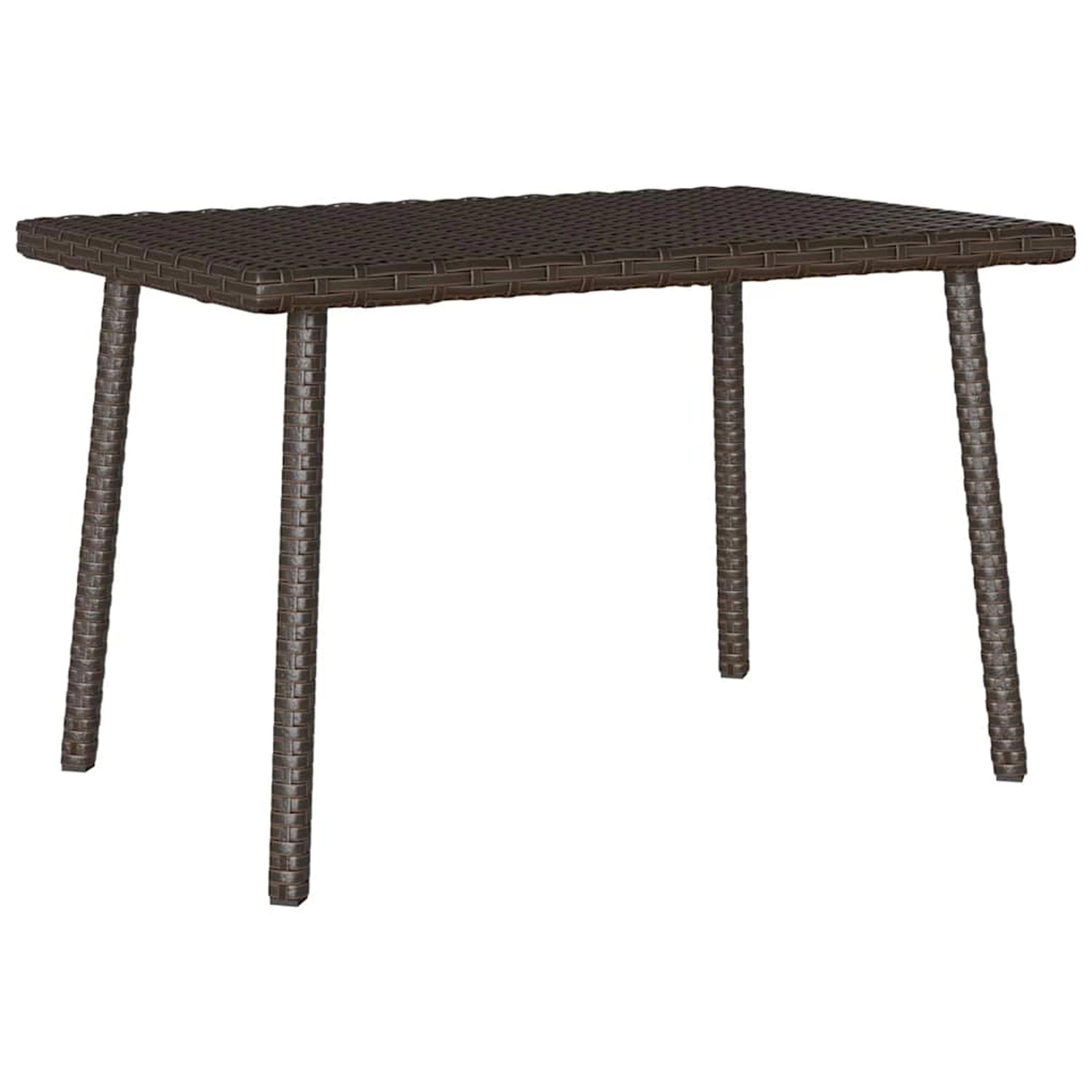 vidaXL Garten-Couchtisch Rechteckig Braun 60x40x37 cm Poly Rattan 4104051 günstig online kaufen
