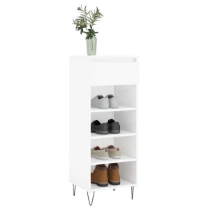 vidaXL Schuhschrank Hochglanz-Weiß 40x36x105 cm Holzwerkstoff 831462