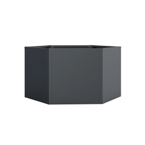 Westmann Metall-Hochbeet Varia 6-eckig 100 cm x 100 cm x 52 cm Anthrazit