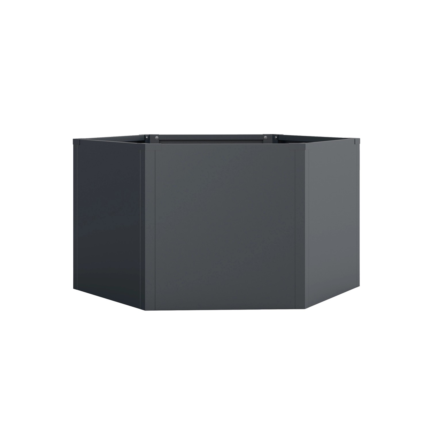 Westmann Metall-Hochbeet Varia 6-eckig 100 cm x 100 cm x 52 cm Anthrazit