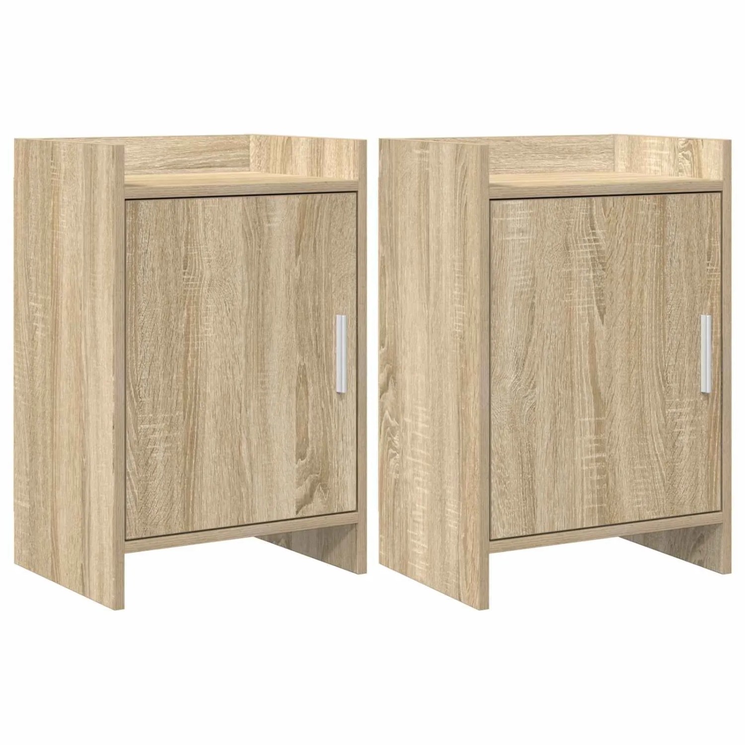 vidaXL Nachttische 2 Stk Sonoma-Eiche 40 x 30 x 60 cm Holzwerkstoff 8011016