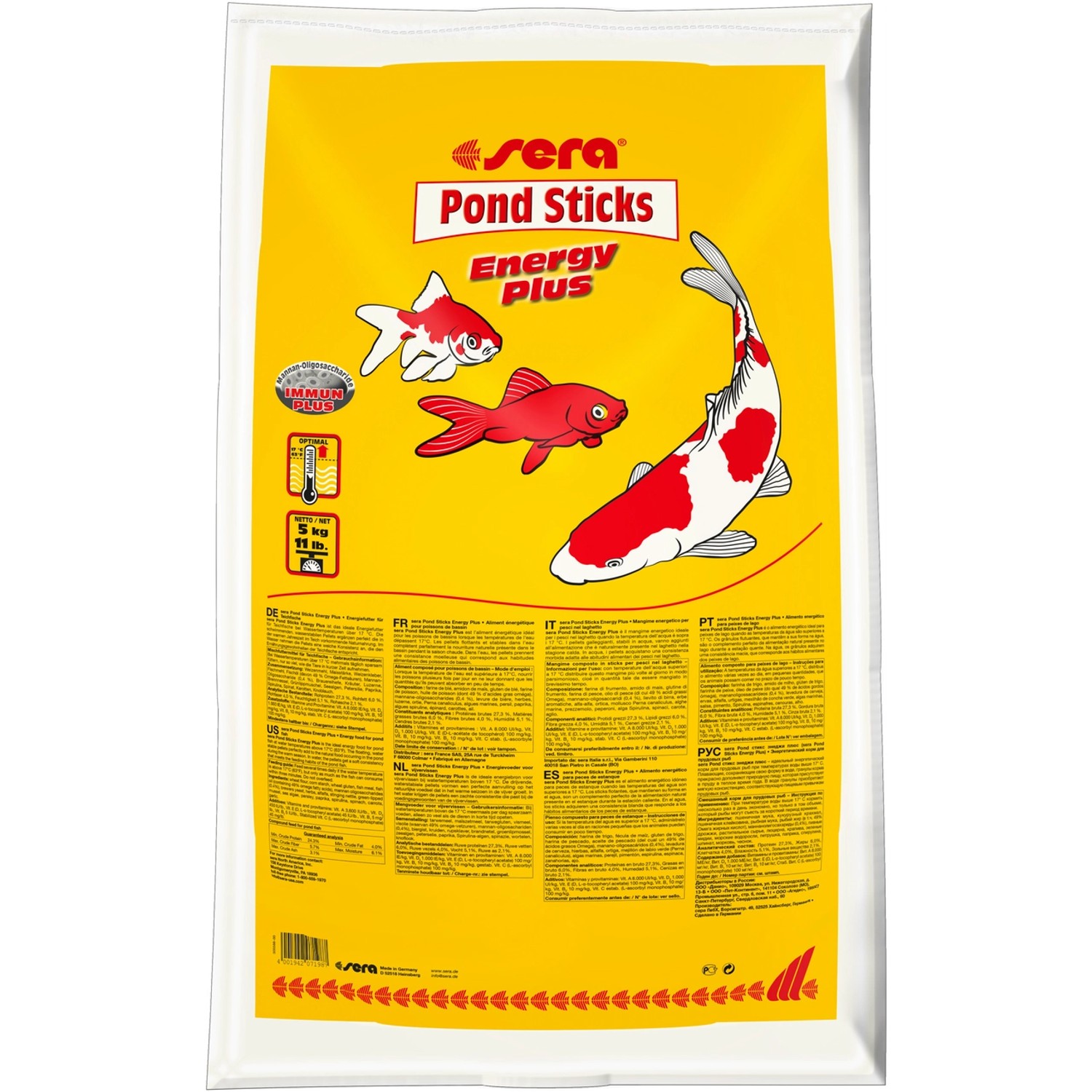 Sera TeichFischfutter Pond Sticks Energy Plus 5 kg kaufen bei OBI