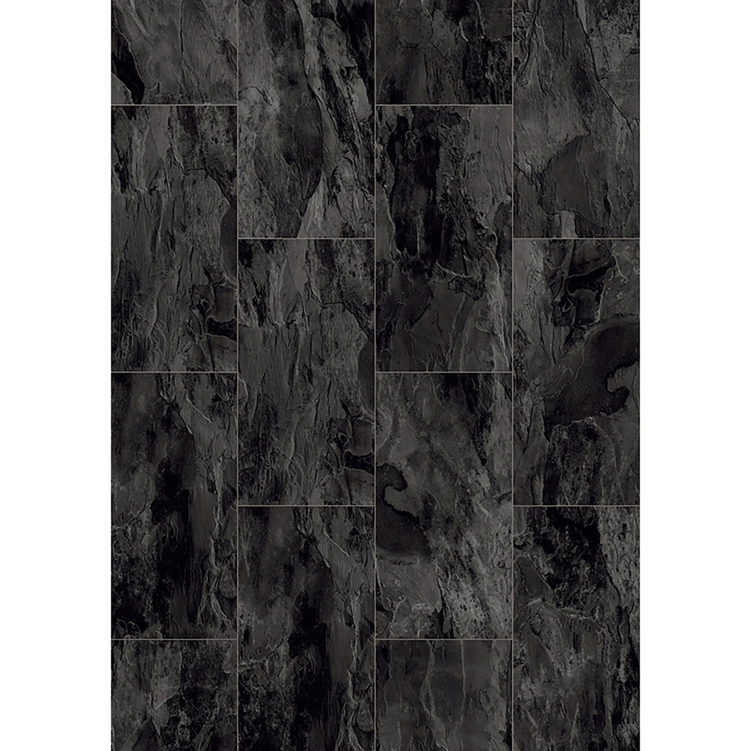 Dunkler Laminatboden in Schieferoptik, Nightfall Plus Slate, für Wohn- und Gewerberäume.