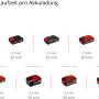 Einhell Power X-Change Akkus in verschiedenen Größen und Laufzeiten.