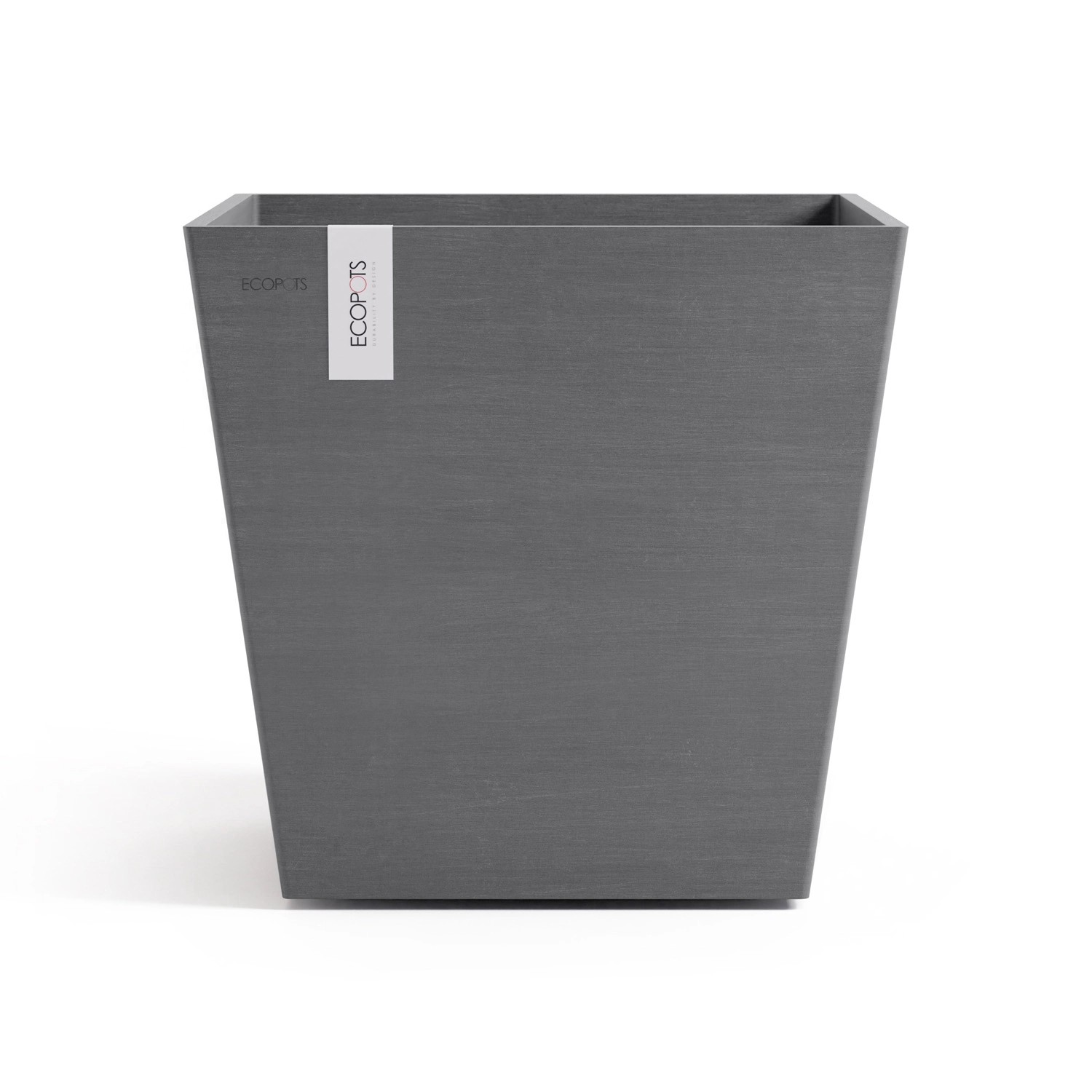 Ecopots Pflanztopf Rotterdam Grau 45,4 cm x 44 cm