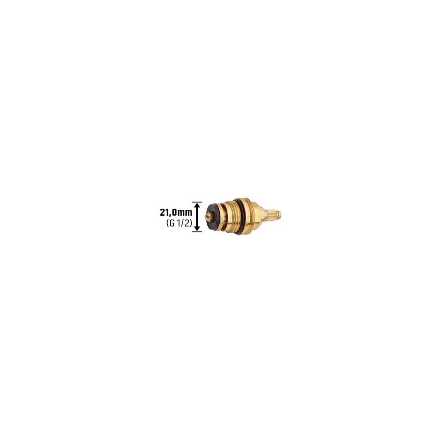 Messing Oberteil 21 mm (G 1/2) für Armaturen zur Regulierung der Wassermenge.
