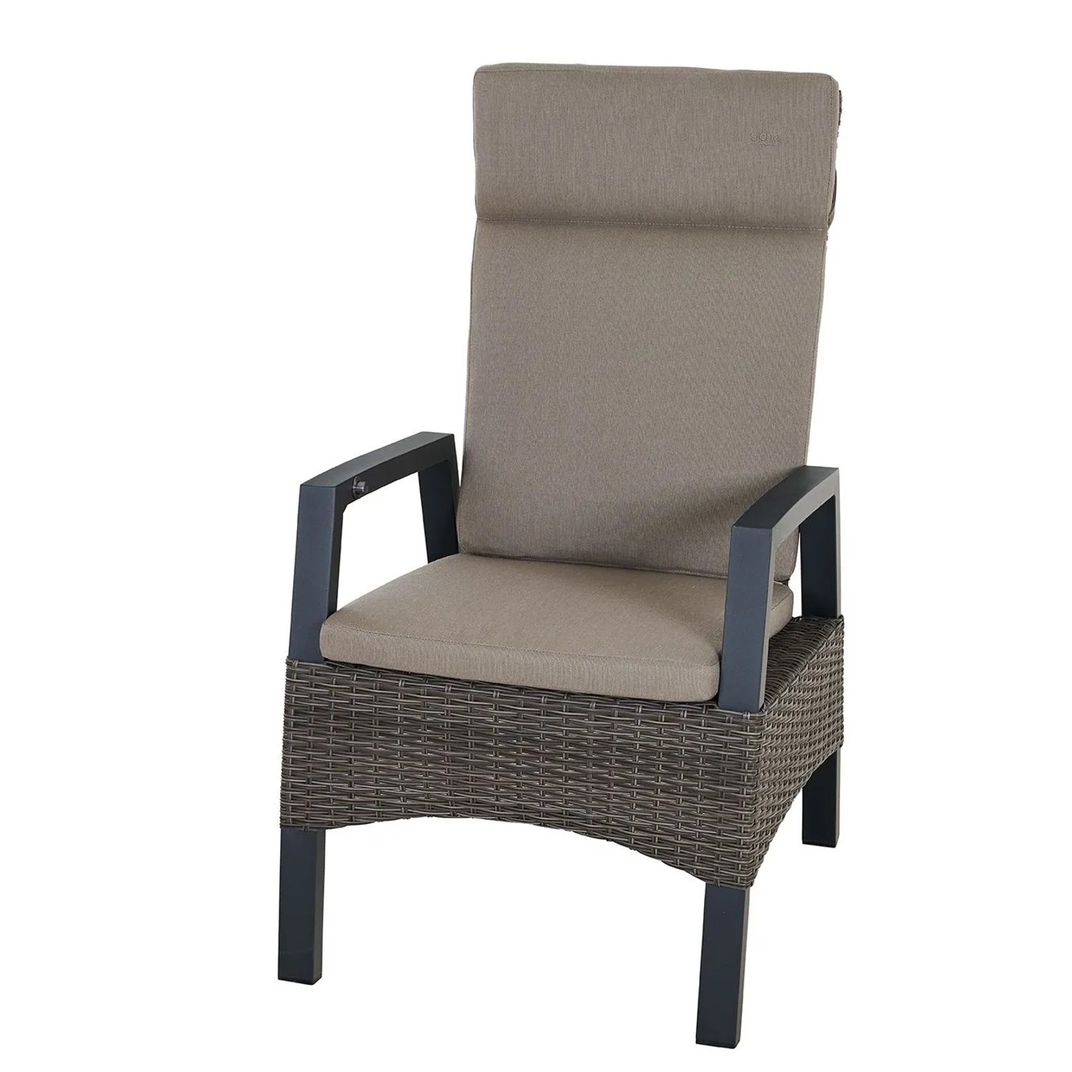 Siena Garden Sessel Move Taranto 109 x 61 x 72 cm Anthrazit Matt Charcoal Grey