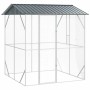 vidaXL Vogelkäfig Anthrazit 215 x 208 x 247 cm Verzinkter Stahl 3325152