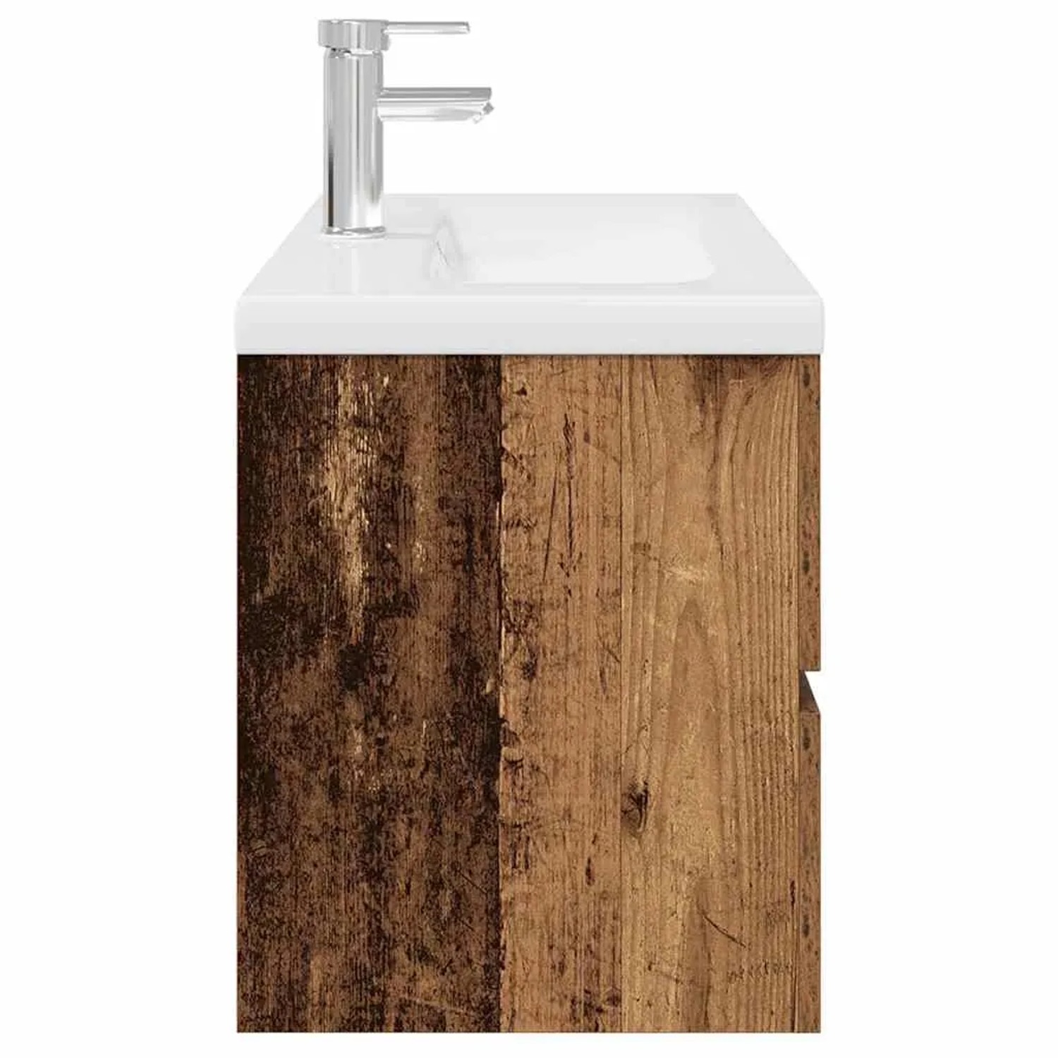 vidaXL Waschbeckenunterschrank mit Einbaubecken und Wasserhahn 3328933_6