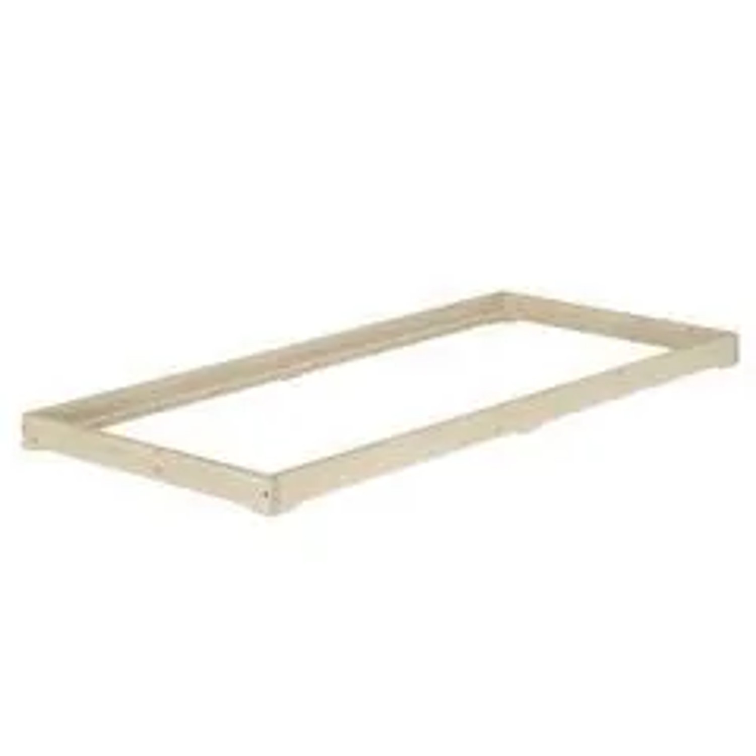 Erst-Holz Extra Flaches Einzelbett Unbehandeltes Holz Loft 90 x 200 cm Fichte Modell 47 ohne Zubehör