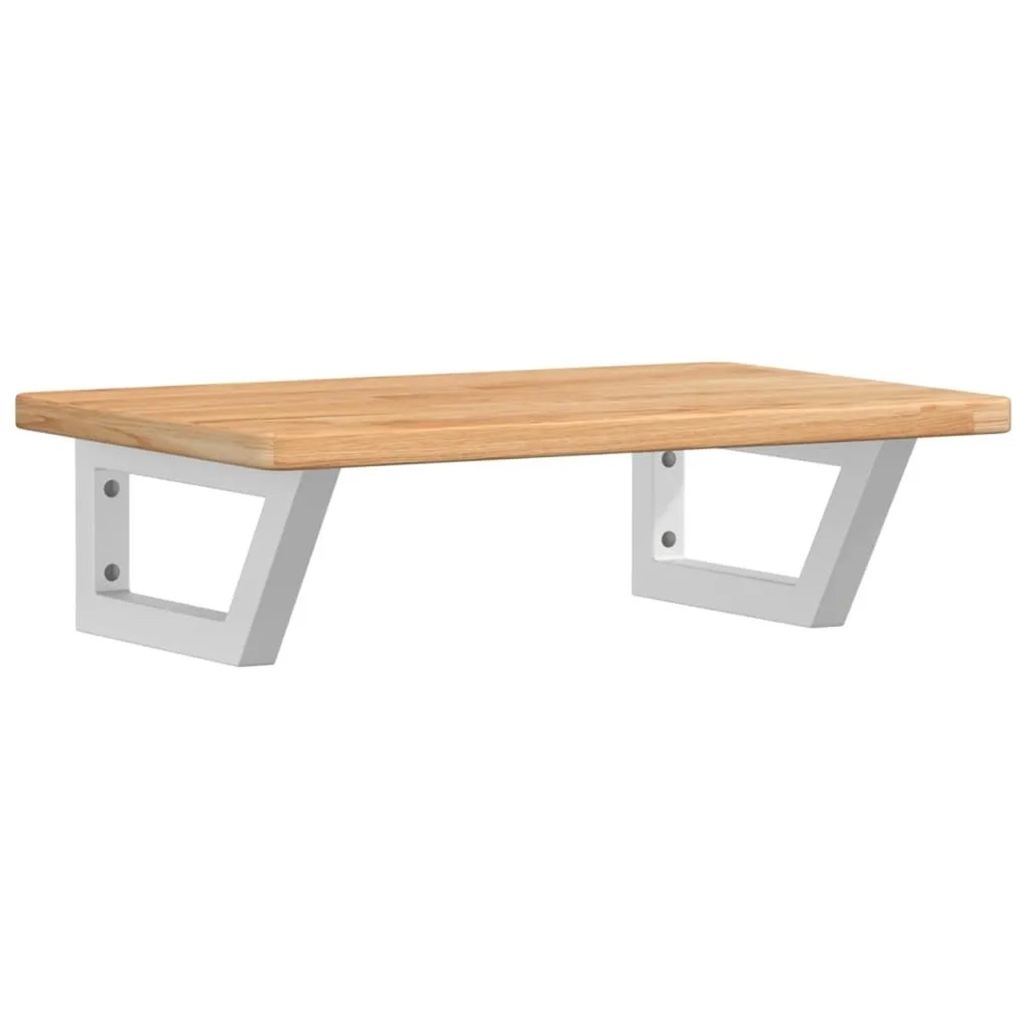 vidaXL Waschtischplatte mit Halterung Stahl und Massivholz Eiche 3302342 günstig online kaufen