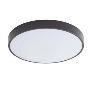 Lindby LED Smart Home Deckenlampe Innes 10013325 Dimmbar Modern in Schwarz aus Metall 1-flammig Wohnzimmerleuchte