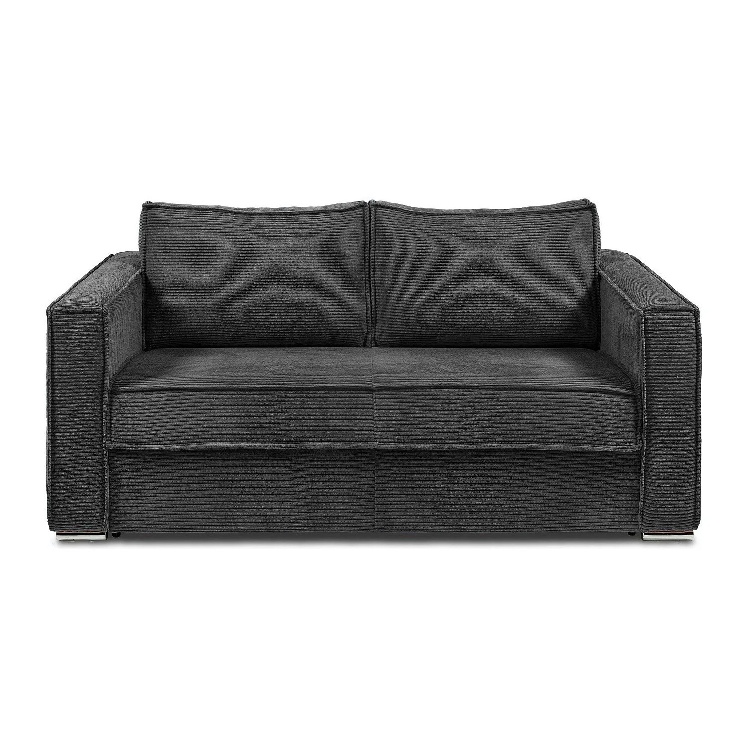 Vente-unique Schlafsofa Loreto Anthrazitgrau 195 cm