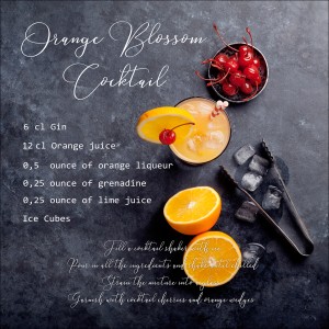 Quadratisches Glasbild Orange, 20x20 cm, mit modernem Design für die Wanddekoration.