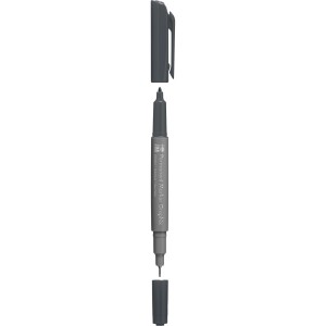 Marabu Graphix Permanent Marker Graphit mit Doppelfunktion und Kappen.