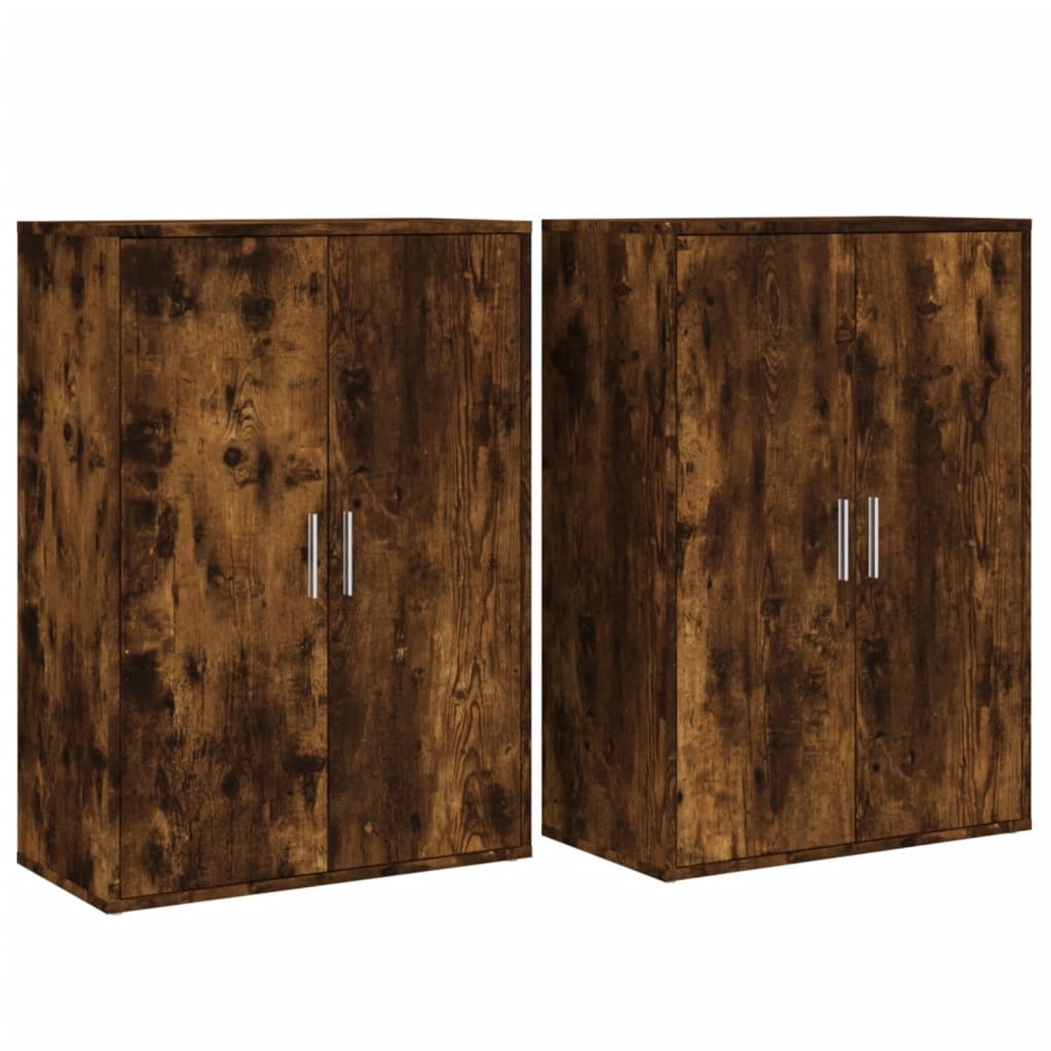 vidaXL Sideboards 2 Stk Räuchereiche 60x31x84 cm Holzwerkstoff 3276571 günstig online kaufen