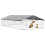 vidaXL Outdoor-Hundezwinger mit Dach 600x300x150 cm 171502_5