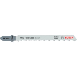 Bosch Stichsägeblatt T 101 AIF, 3 Stück, für saubere Schnitte in Hartholz.
