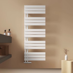 Emke Badheizkörper 130x50cm 661W Weiß Handtuchwärmer für Badezimmer Handtuchtrockner