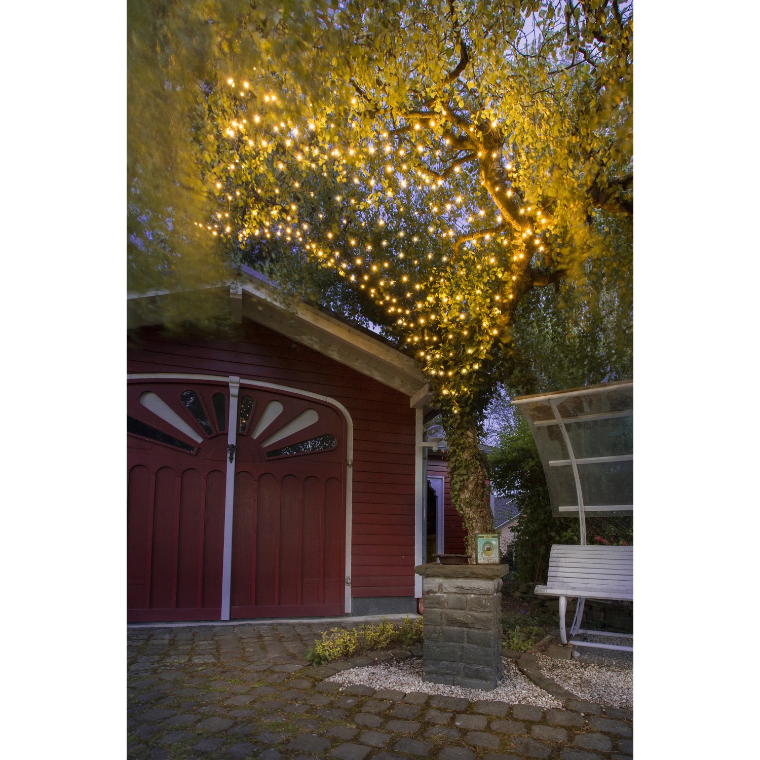 Konstsmide LED-Batterie-Lichternetz 40 Dioden Warmweiß