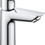 Grohe QuickFix Waschtischarmatur Start Alira M-Size, Chrom, Einhandmischer für Waschbecken.