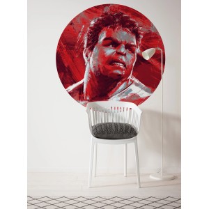 Selbstklebende Komar Vlies Fototapete Dot Avengers Hulk Painting, Durchmesser 125 cm.