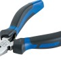 LUX Kombizange, 120 mm, mit blau-schwarzen Griffen zum Greifen, Biegen, Trennen und Schrauben.