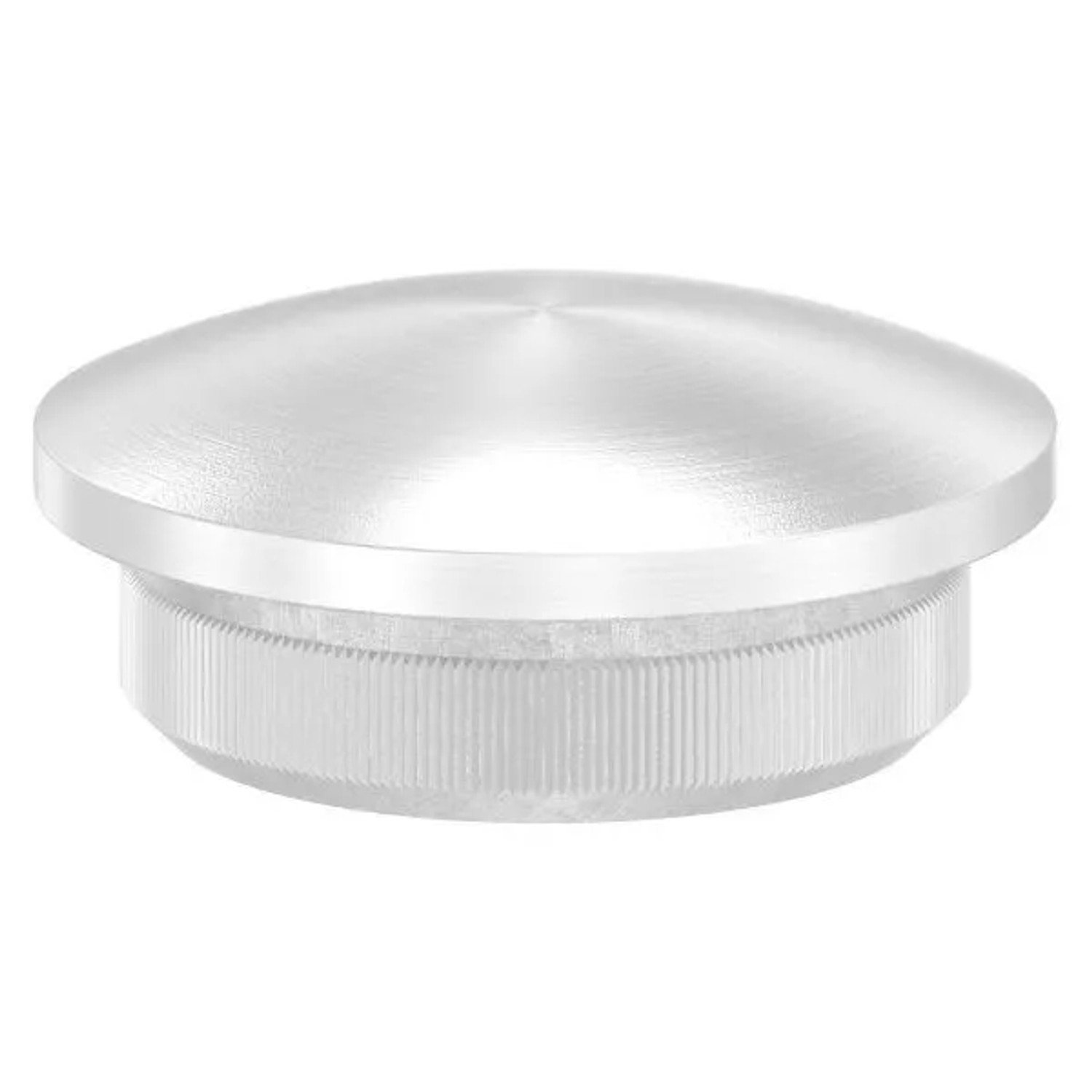 FeNau Einsteckkappe Edelstahl V2A Für Rohr Ø 21,3 mm Wandstärke 2,0 mm Leicht Gewölbt
