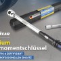 Goodyear Drehmomentschlüssel mit Verlängerung, Stecknüssen und Aufbewahrungsbox.