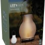 Solar-Laterne Bogota, weiße Lampe mit Flammeneffekt, 3 lm, 1600 K, IP44, mit Sensor.