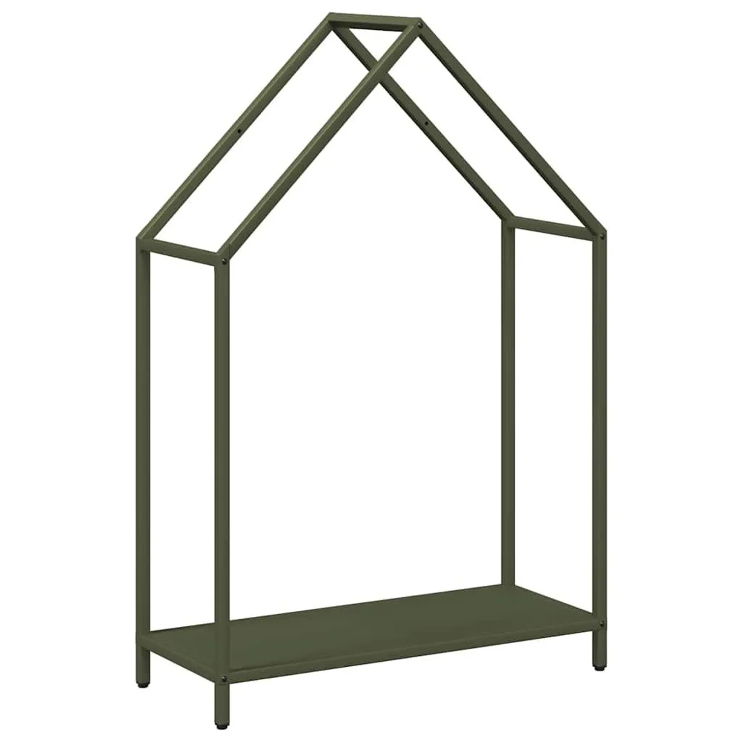vidaXL Brennholzregal Olivgrün 60x25x90 cm Kaltgewalzter Stahl 864310