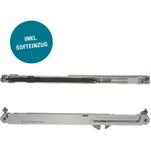 Novadoors Schiebetürsystem Nova 406 Schwarz mit Softeinzug für Glastüren und Schiebetüren.